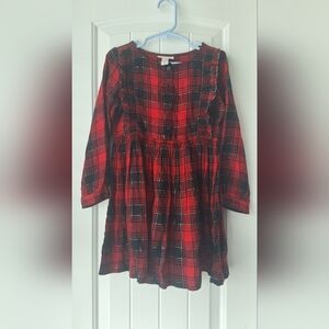 Cat & Jack Red and Black Long Sleeve Sundress